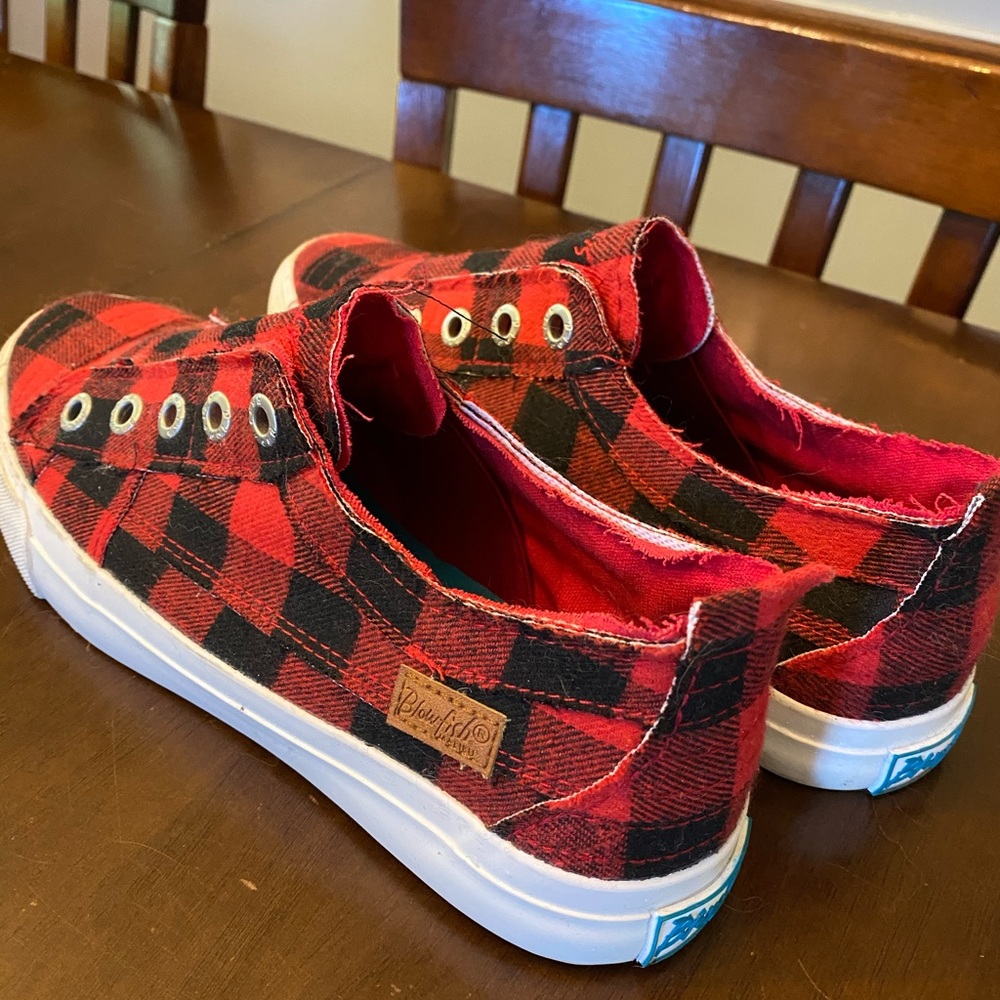 Buffalo Plaid Blowfish Sneakers